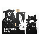 Kontrastní kartičky se zvířátky