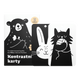 Kontrastní kartičky se zvířátky